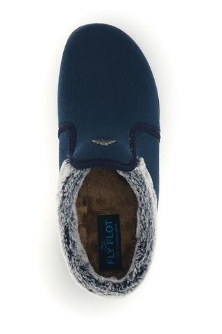 Blaue Hausschuhe mit weichem Innenfutter Fly Flot 90N30771WH