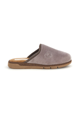 Graue Hausschuhe mit flexibler Sohle Plocadi 6521580PE
