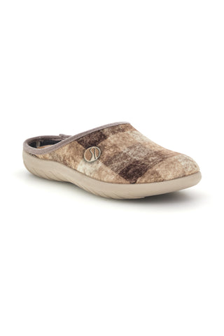 Beige karierte Hausschuhe von Inblu, Größe 39 ET