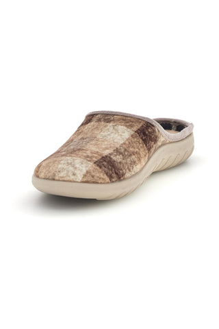 Beige karierte Hausschuhe von Inblu, Größe 39 ET