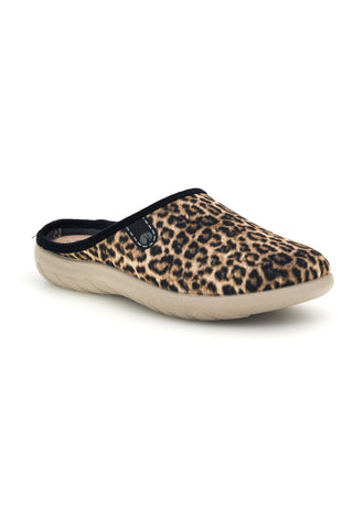 Beigefarbene Pantoffeln mit Animal-Print von Inblu, Größe 40 ET