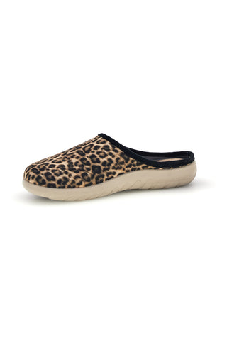 Beigefarbene Pantoffeln mit Animal-Print von Inblu, Größe 40 ET