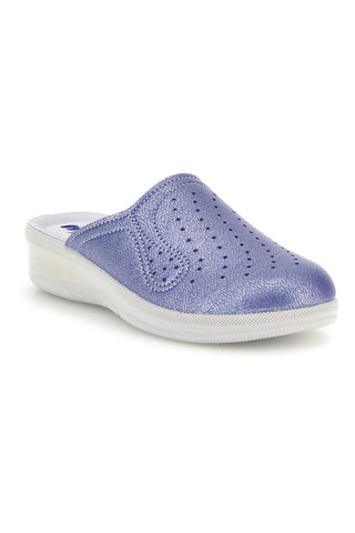 Professionelle lila Pantoletten mit perforiertem Obermaterial von Inblu 5033N