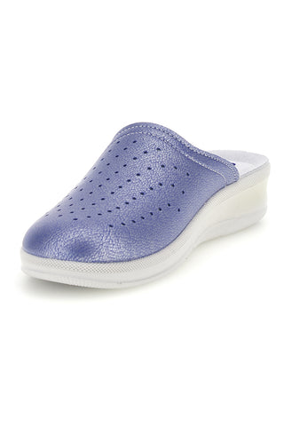 Professionelle lila Pantoletten mit perforiertem Obermaterial von Inblu 5033N