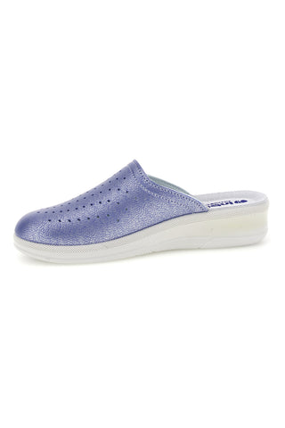 Professionelle lila Pantoletten mit perforiertem Obermaterial von Inblu 5033N