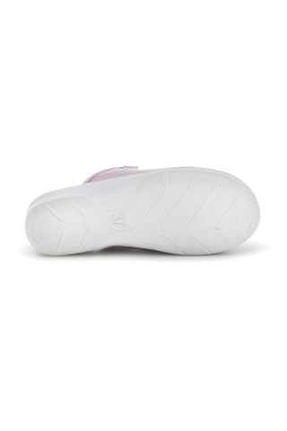 Professionelle rosa Hausschuhe mit anatomisch geformtem Fußbett und Lederinnensohle – Inblu 5033N