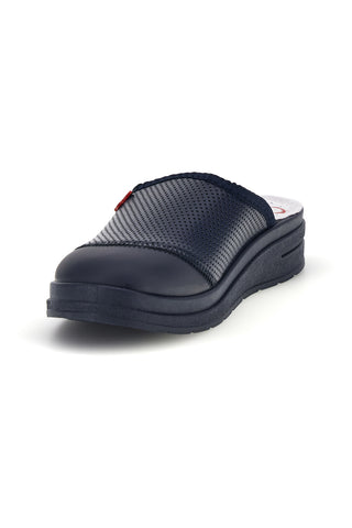 Blaue professionelle Lederpantoffeln „Made in Italy“ von Mrs Chef 1753