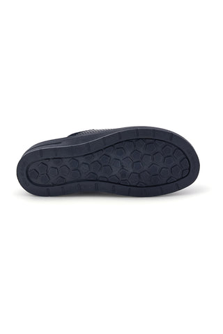 Blaue professionelle Lederpantoffeln „Made in Italy“ von Mrs Chef 1753