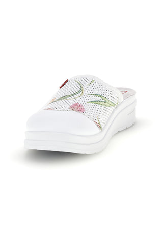 Weiße Profi-Pantoletten mit perforiertem Obermaterial Mrs Chef 5533