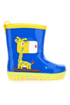 2T2L 06 Blaue und gelbe Regenstiefel