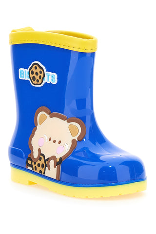 Blaue und gelbe Regenstiefel 2t2l 07