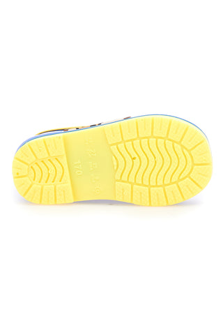 Blaue und gelbe Regenstiefel 2t2l 07