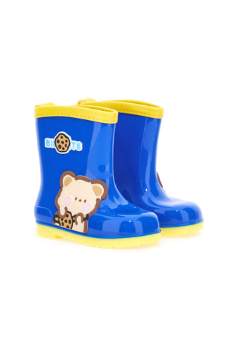 Blaue und gelbe Regenstiefel 2t2l 07