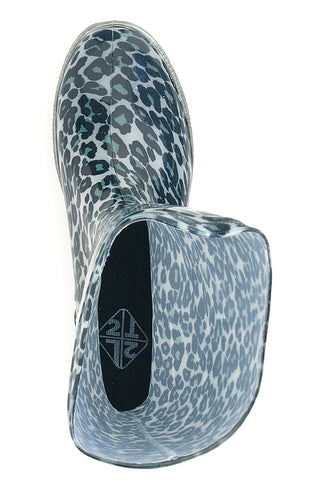 Stivali da Pioggia Neri Animalier In Gomma 2T2L 2103