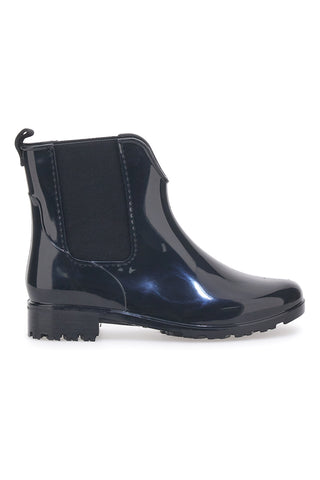 Schwarze Chelsea-Stiefel aus Gummi 2T2L 01