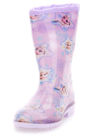 Stivali pioggia lilla con stampa Frozen e coulisse Frozen D4310686S02