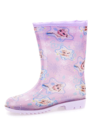 Stivali pioggia lilla con stampa Frozen e coulisse Frozen D4310686S02