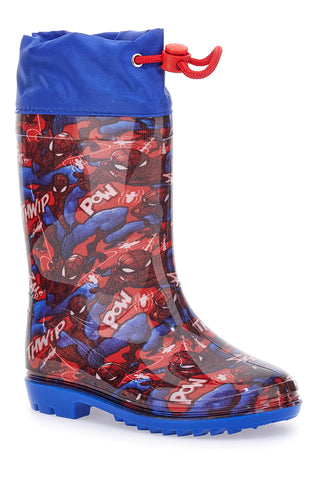 Stivali pioggia multicolor con stampa Spiderman e coulisse Spiderman R1310587S02