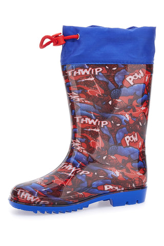Stivali pioggia multicolor con stampa Spiderman e coulisse Spiderman R1310587S02