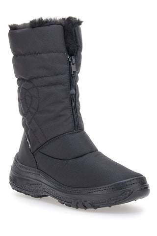 Schwarze Schneestiefel mit Frontreißverschluss 2T2L 2355