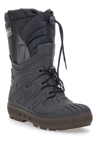 Schwarze Après-Ski-Stiefel mit warmer Polsterung und verstellbaren Schnürsenkeln Goodyear GY3207
