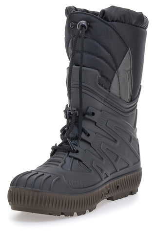 Schwarze Après-Ski-Stiefel mit warmer Polsterung und verstellbaren Schnürsenkeln Goodyear GY3207