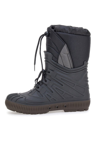 Schwarze Après-Ski-Stiefel mit warmer Polsterung und verstellbaren Schnürsenkeln Goodyear GY3207
