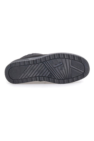 Plocadi PK8477A schwarze gepolsterte Après-Ski-Stiefel mit Fellfutter