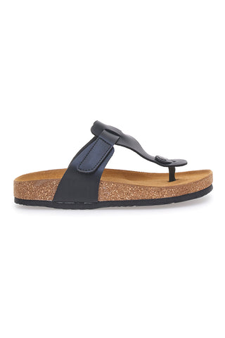 Ciabatte Nere Infradito con sottopiede preformato Superga S31C370