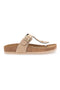Flip-Flops mit goldenem Glitzer und verstellbarer Schnalle. Hergestellt in Italien. Superga S31Y170