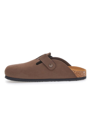 Braune Hausschuhe mit Ledersohle SUPERGA S31U384