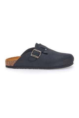Schwarze Hausschuhe Made in Italy mit Innensohle aus echtem Leder SUPERGA S31U384