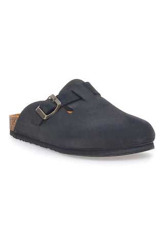 Schwarze Hausschuhe Made in Italy mit Innensohle aus echtem Leder SUPERGA S31U384