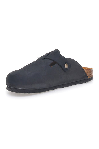 Schwarze Hausschuhe Made in Italy mit Innensohle aus echtem Leder SUPERGA S31U384