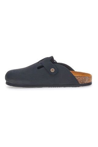 Schwarze Hausschuhe Made in Italy mit Innensohle aus echtem Leder SUPERGA S31U384