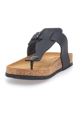 Infradito Nere con Fibbia Regolabile Made in Italy Superga S31U172