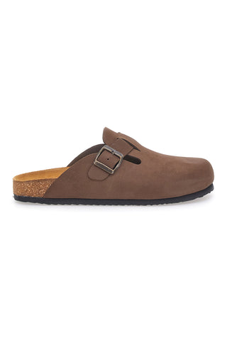 Braune, in Italien hergestellte SUPERGA S31U384 Sabot-Hausschuhe