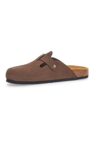 Braune, in Italien hergestellte SUPERGA S31U384 Sabot-Hausschuhe