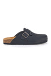 Ciabatte sabot Nere Sottopiede In Vera Pelle SUPERGA S31U384