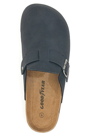 Schwarze Sabot-Hausschuhe mit vorgeformtem Fußbett Goodyear GY42030