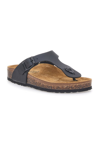 Schwarze Flip-Flops mit anatomischem Fußbett BIOMODEX 31830
