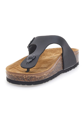 Schwarze Flip-Flops mit anatomischem Fußbett BIOMODEX 31830