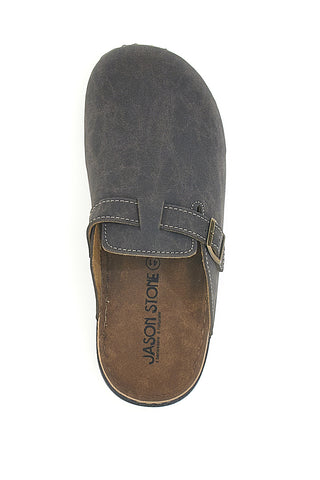 Jasonstone B001 Braune Clogs mit dekorativer Schnalle