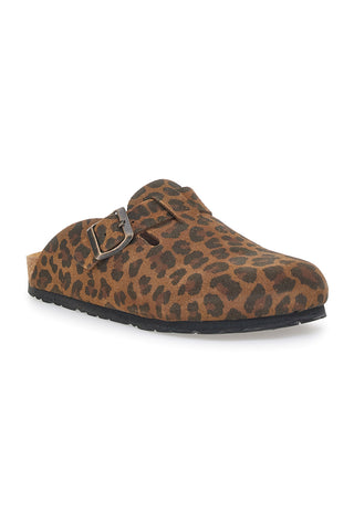 Geschlossene Tier-Hausschuhe mit Ledersohle Made in Italy PITTARELLO TIERRA 335A013PR