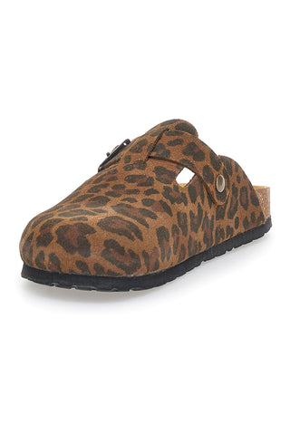Ciabatte Chiuse Animalier con Sottopiede in Pelle Made in Italy PITTARELLO TIERRA 335A013PR