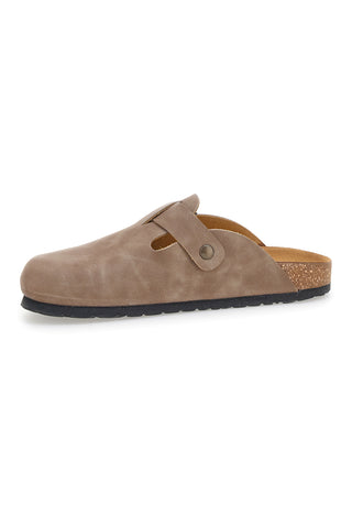 Ciabatte Chiuse Marrone Chiaro con Sottopiede in Pelle Made in Italy PITTARELLO TIERRA 335A013PR