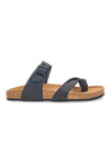 Ciabatte Nere con Incrocio e Fibbia Regolabile Made in Italy PITTARELLO TIERRA 335A20630SR