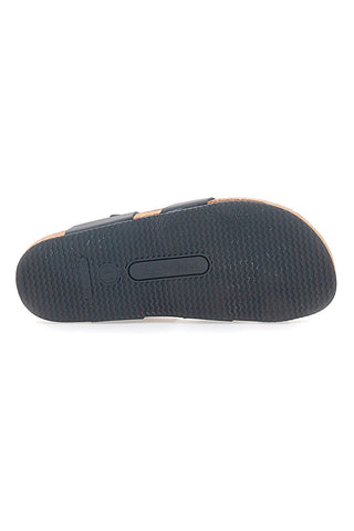 Ciabatte Nere con Incrocio e Fibbia Regolabile Made in Italy PITTARELLO TIERRA 335A20630SR