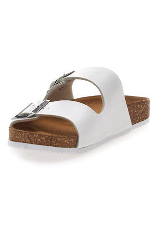 Ciabatte Bianche con Doppia Fibbia Made in Italy PITTARELLO TIERRA 335A00630SR