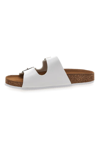 Ciabatte Bianche con Doppia Fibbia Made in Italy PITTARELLO TIERRA 335A00630SR